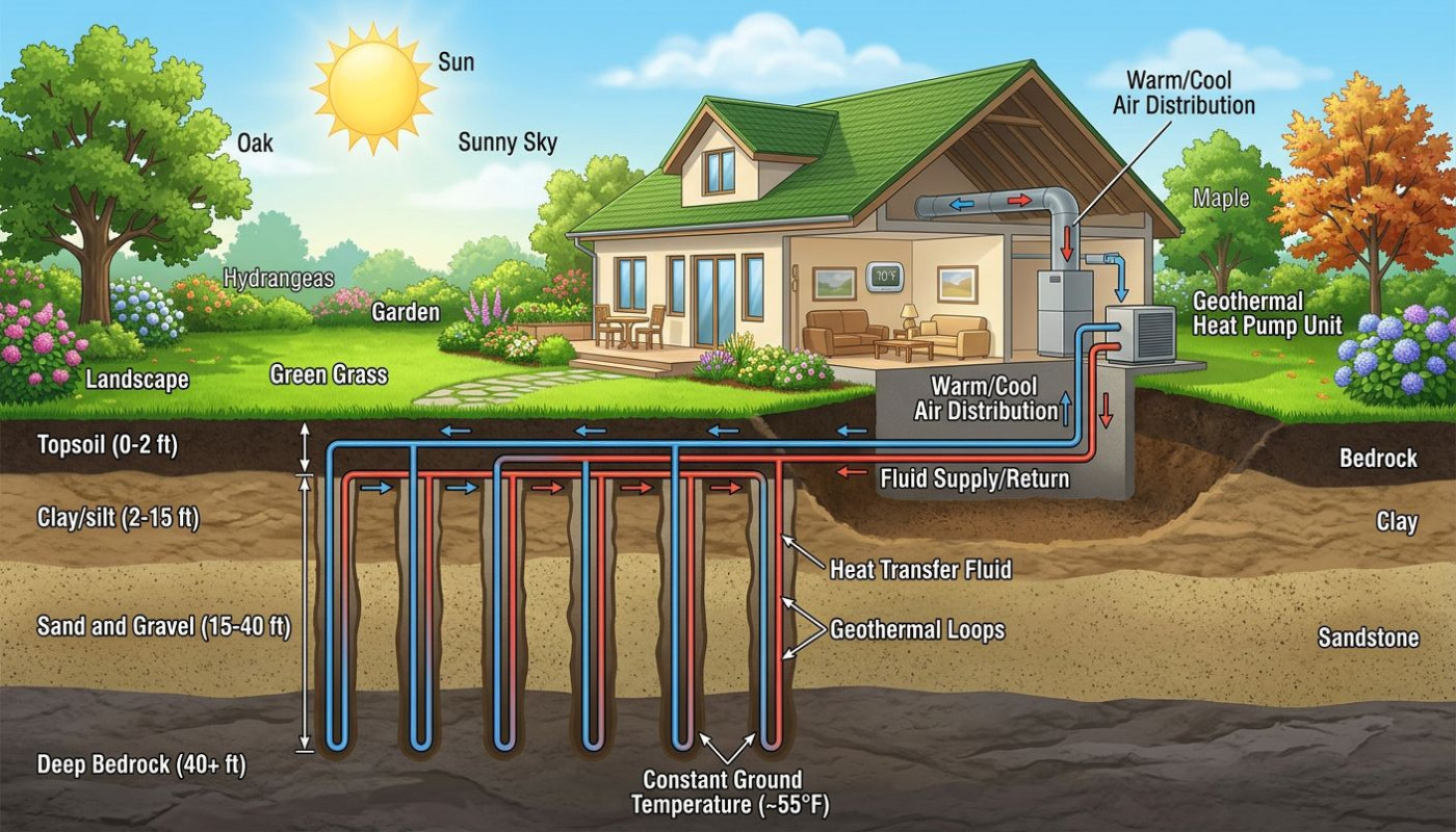 Avantages environnementaux et économiques des pompes à chaleur géothermiques