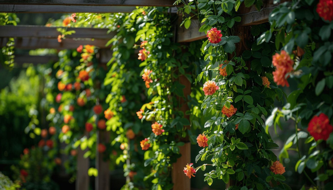 Les plantes grimpantes pour pergolas et treillis choix et conseils d'entretien