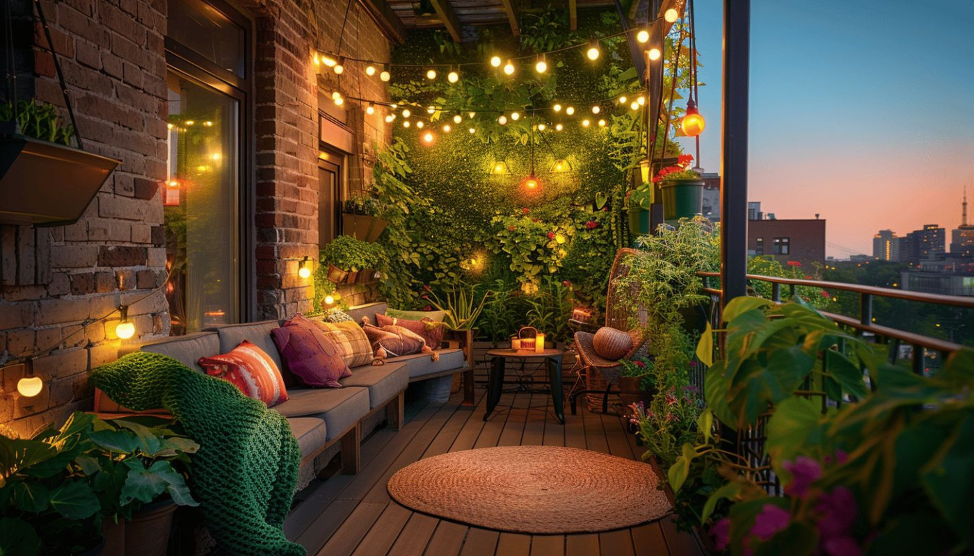 Optimisation de balcon petits espaces verts en ville
