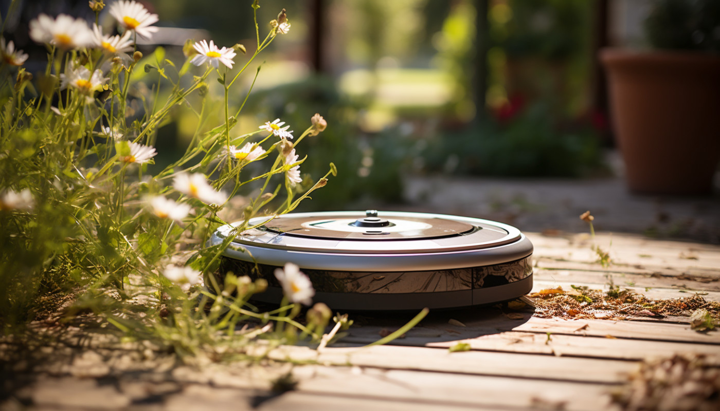 Utiliser un robot aspirateur pour maintenir votre espace extérieur propre et attrayant